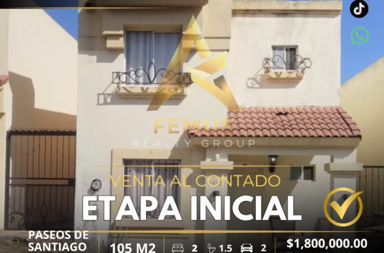 PASEOS DE SANTIAGO $550,000.00